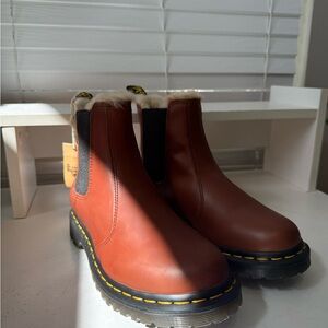 Dr. Martins Leonore Faux Fur Lined Chelsea Boot